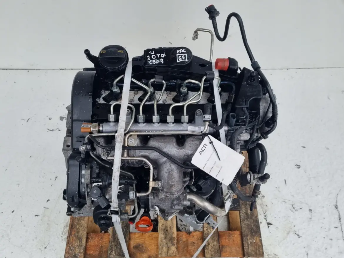 SILNIK BEZ OSPRZĘTU VW EOS 2.0 TDI 140KM ładnie pali CBA CBAB