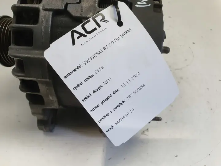 VW Passat B7 2.0 TDI ALTERNATOR CFFB