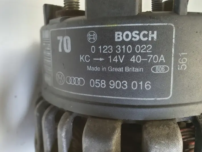 Audi A4 B5 1.8 T ALTERNATOR bosch 0123310022 70A