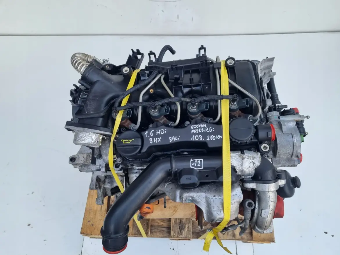 SILNIK KOMPL Peugeot 207 1.6 HDI 90KM udokumentowane 103tyś 9HX