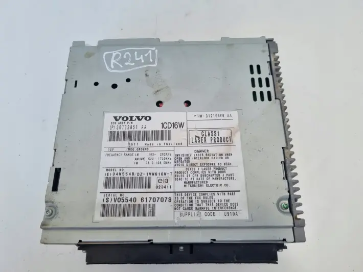 Volvo S40 II V50 RADIO CD radioodtwarzacz CZYTNIK PŁYT 30732851AA 30732851