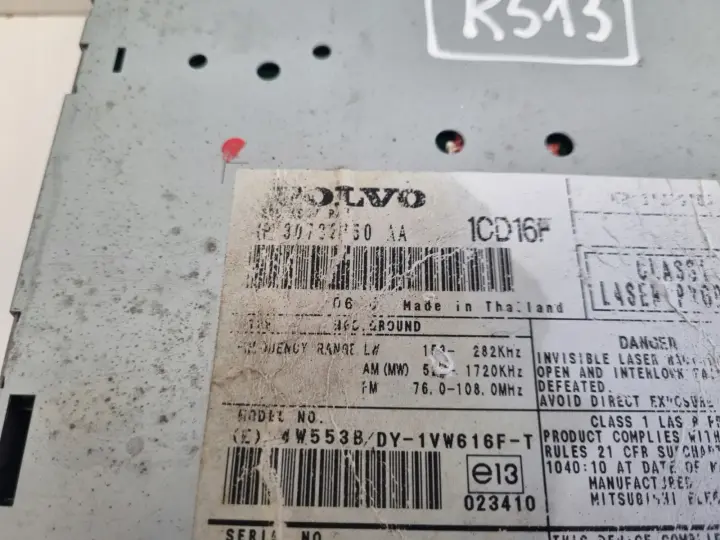 Volvo V50 S40 II C30 CZYTNIK PŁYT CD Radio 30732850AA