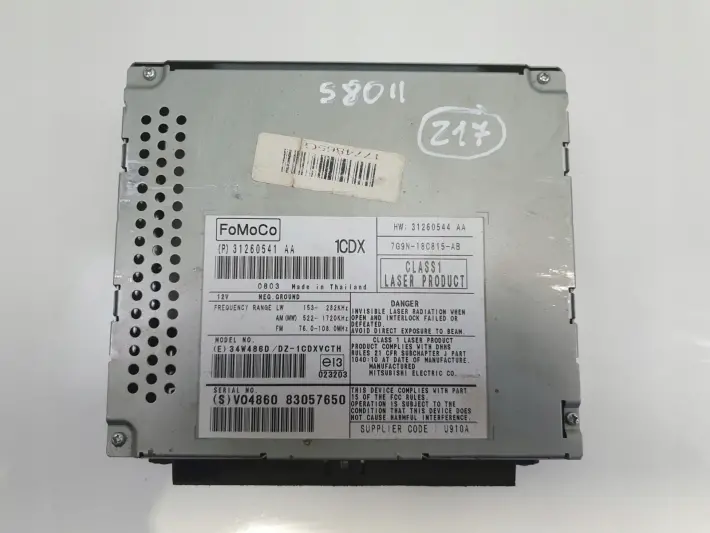 Volvo XC70 V70 III S80 II RADIOODTWARZACZ Radio CD 31260541 31260541AA