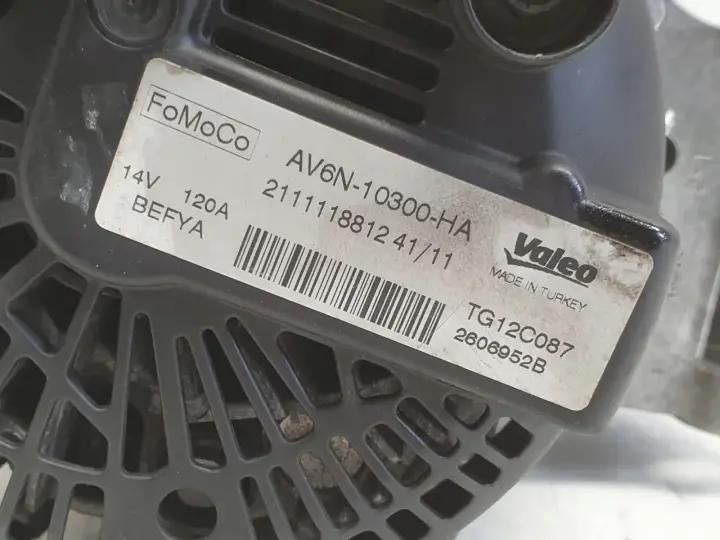 Ford Focus MK3 III 1.6 16V ALTERNATOR valeo AV6N-10300-HA 120A