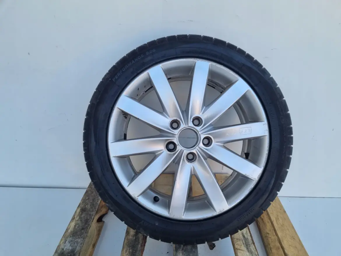 Vw FELGA ALUMINIOWA KOŁO ZAPASOWE zapas R17 5x112 ET54 Runway 225/45 2021R