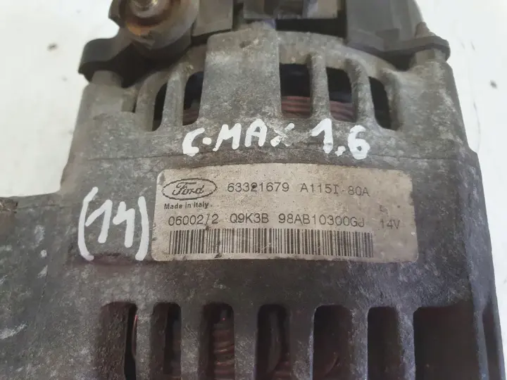 Ford C-MAX 1.6 16V ALTERNATOR 98AB10300GJ