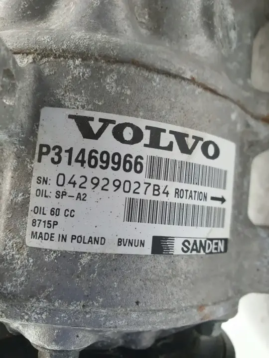 Volvo V40 II 2.0 D D2 SPRĘŻARKA KLIMATYZACJI pompa 31469966