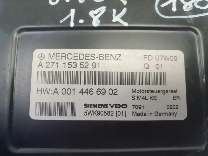 Mercedes W203 1.8 K STEROWNIK SILNIKA Komputer A2711535291