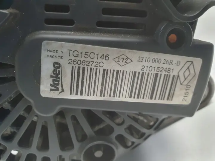 Renault Megane III 1.5 DCI ALTERNATOR 231000026R valeo