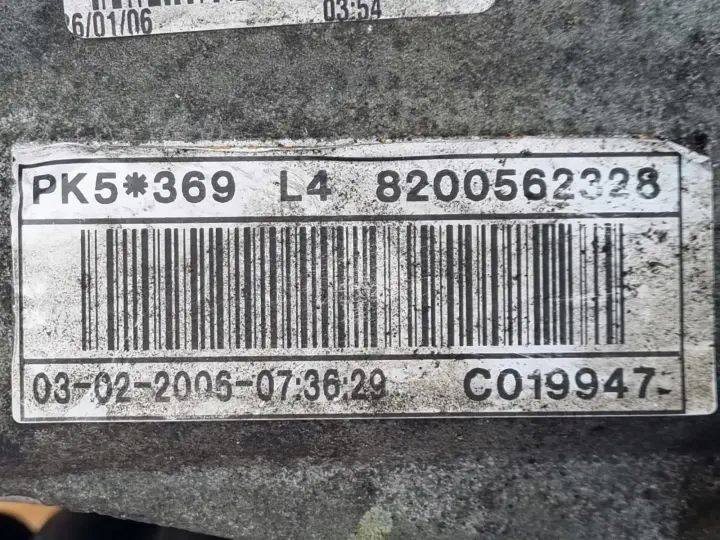 Opel Vivaro 1.9 DCI CDTI MANUALNA SKRZYNIA BIEGÓW manual PK5369