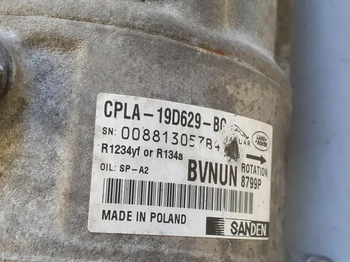 Jaguar XF X260 2.0 D SPRĘŻARKA KLIMATYZACJI CPLA-19D629-BG