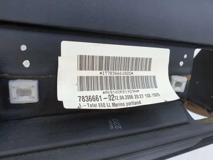 BMW E60 E61 M5 DESKA ROZDZIELCZA KONSOLA SKÓRA