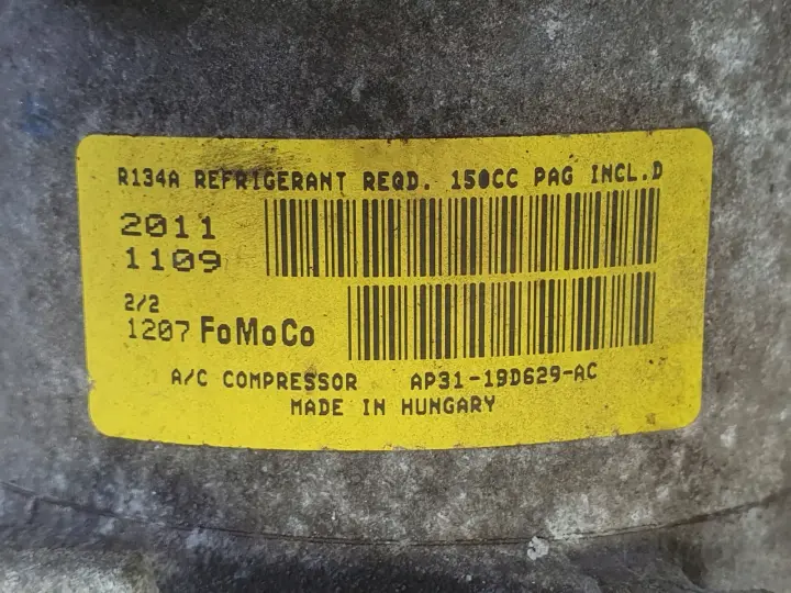 Ford Fiesta MK7 1.25 SPRĘŻARKA KLIMATYZACJI pompa AP31-19D629-AC