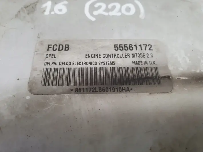 Opel Zafira B 1.6 16V STEROWNIK SILNIKA komputer 55561172 FCDB