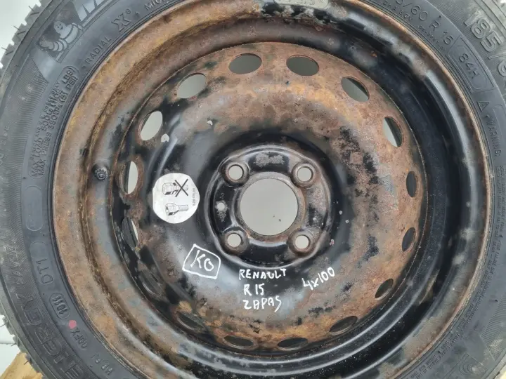 Renault Megane II Scenic II Clio KOŁO ZAPASOWE Zapas 185/60 R15 4x100 ET50