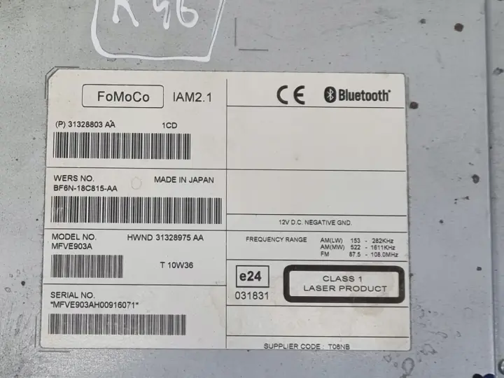 Volvo VOLVO V60 I S60 II V40 II CZYTNIK NAWIGACJI Radio 31328803AA 31328803