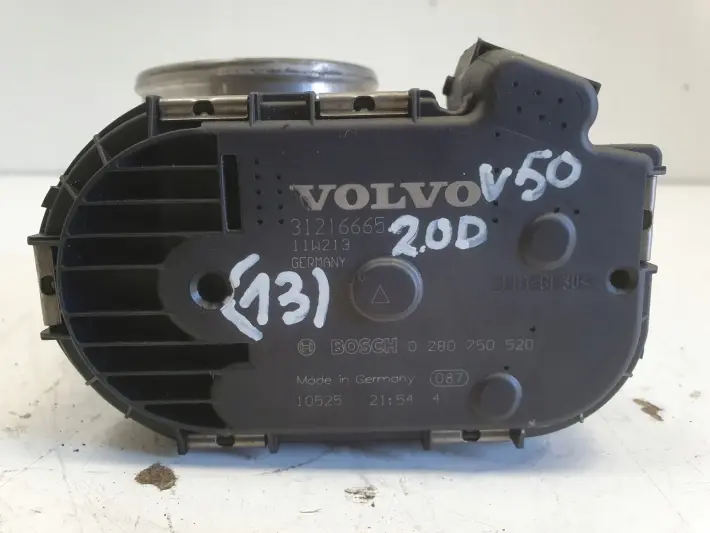 Volvo V50 2.0 D D3 PRZEPUSTNICA 31216665 bosch 0280750520
