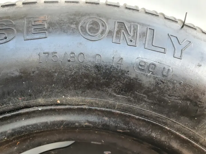 Volvo 240 940 740 KOŁO ZAPASOWE Zapas 175/80 R14