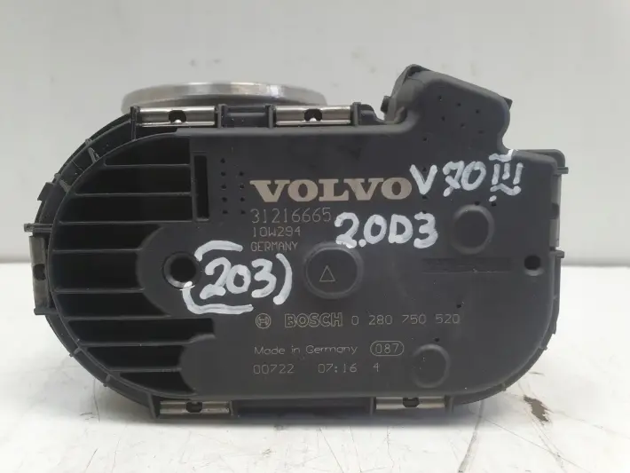 Volvo V70 2.4 D D5 PRZEPUSTNICA 31216665 bosch 0280750520