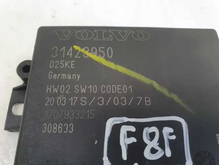 Volvo VOLVO V60 I S60 II XC60 I MODUŁ PDC Parkowania czujników 31423950