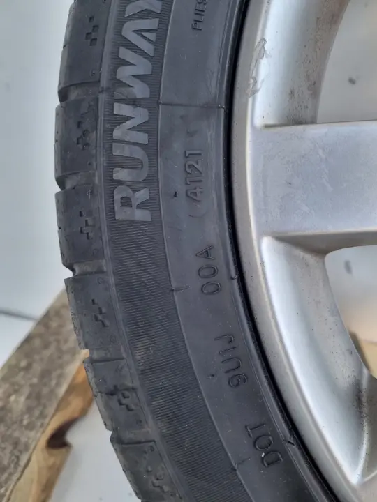Vw FELGA ALUMINIOWA KOŁO ZAPASOWE zapas R17 5x112 ET54 Runway 225/45 2021R