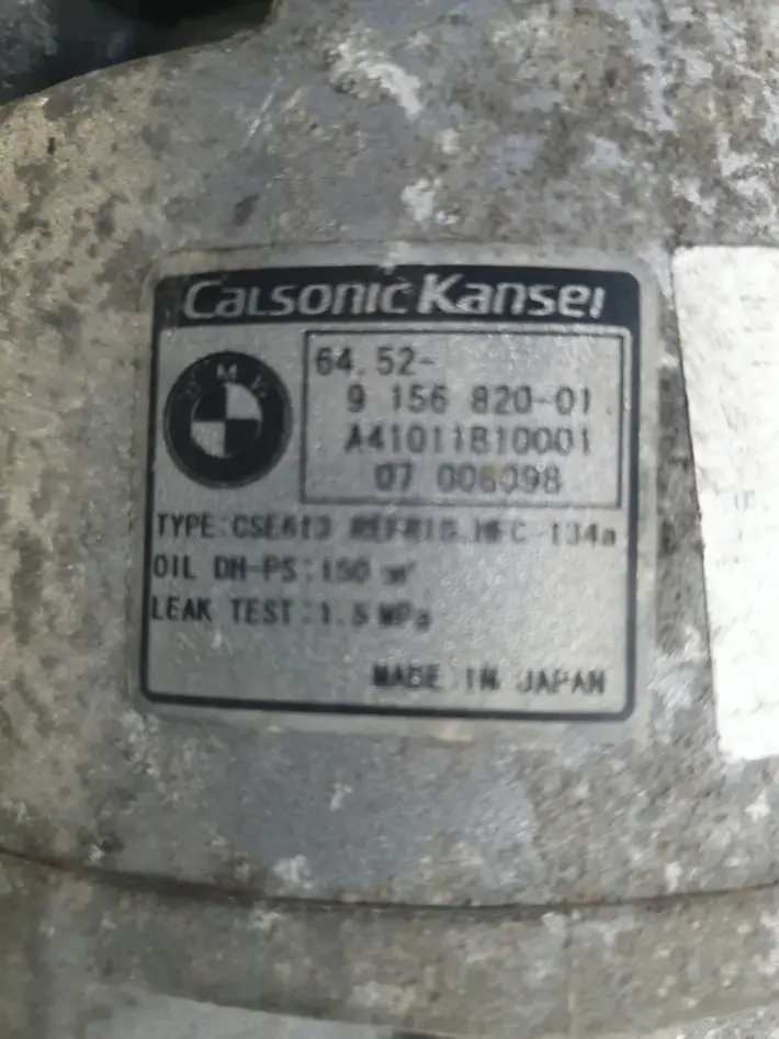 BMW E90 E91 2.0 i SPRĘŻARKA KLIMATYZACJI pompa 9156820