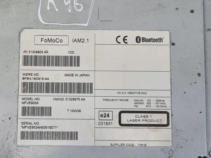 Volvo VOLVO V60 I S60 II V40 II CZYTNIK NAWIGACJI Radio 31328803AA 31328803