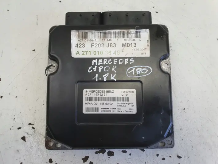 Mercedes W203 1.8 K STEROWNIK SILNIKA Komputer A2711535291