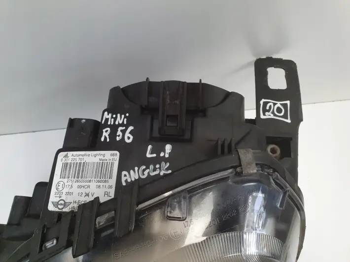 Mini R56 Cooper 06-13r PRZEDNIA LAMPA LEWA LEWY PRZÓD anglik 0301225701