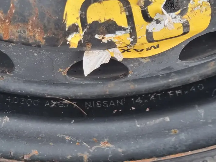 Nissan Micra K12 KOŁO DOJAZDOWE dojazdówka 105/70 R14 4X100 40300 AX677