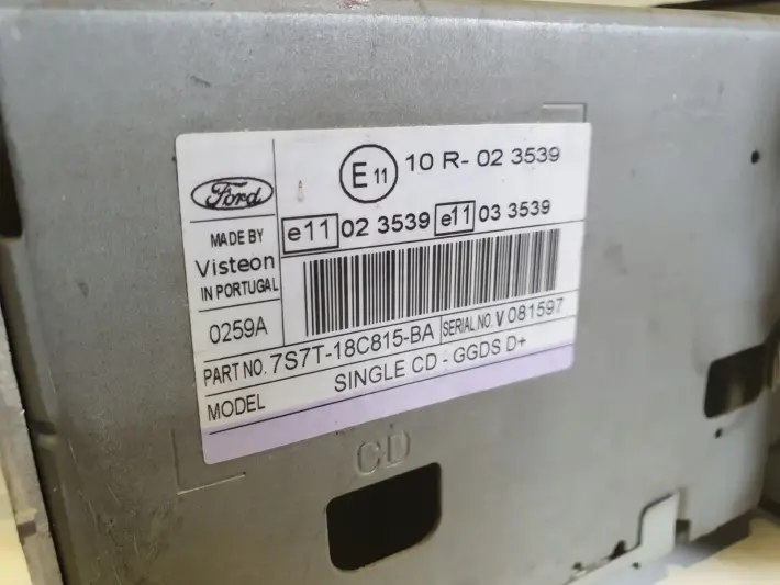 Ford Mondeo MK4 S-Max RADIOODTWATRZACZ CD radio 7S7T-18C815-BA