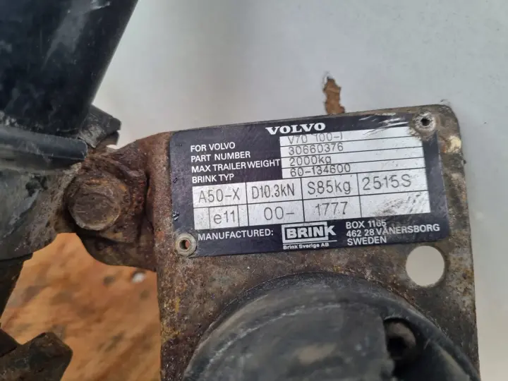 Volvo XC70 I V70 II lift HAK HOLOWNICZY Brink 30660376 30682095