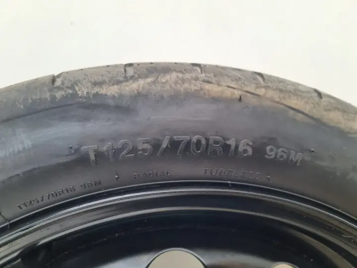 Audi Seat Vw Golf V KOŁO DOJAZDOWE dojazdówka 125/70 R16 1K0601027F 5x112