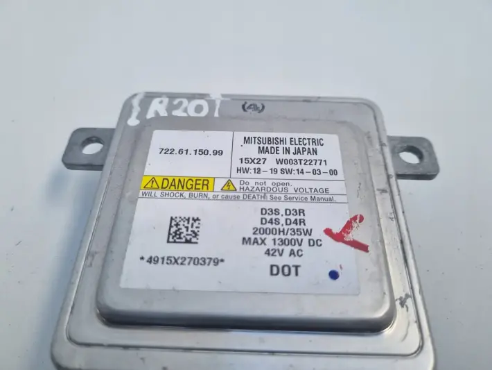 Volvo V40 II PRZETWORNICA XENON 7226115099