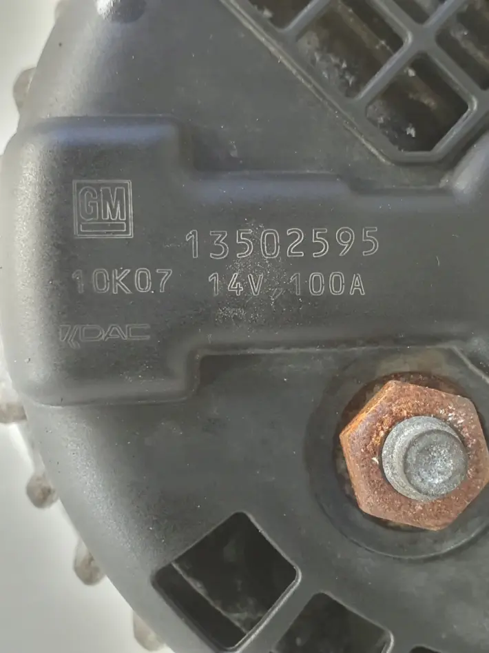 Opel Astra IV J 1.6 16V ALTERNATOR 13502595 BG 100A