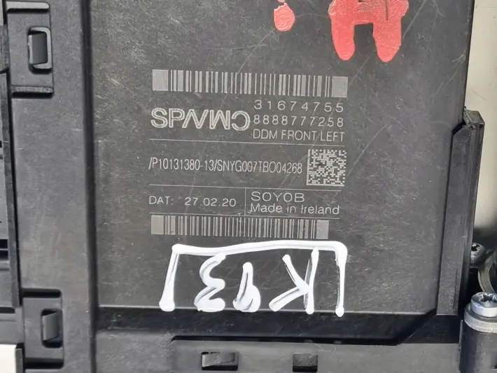 Volvo V40 II SILNICZEK SZYBY lewy przód KIEROWCY Moduł 966268 31674755