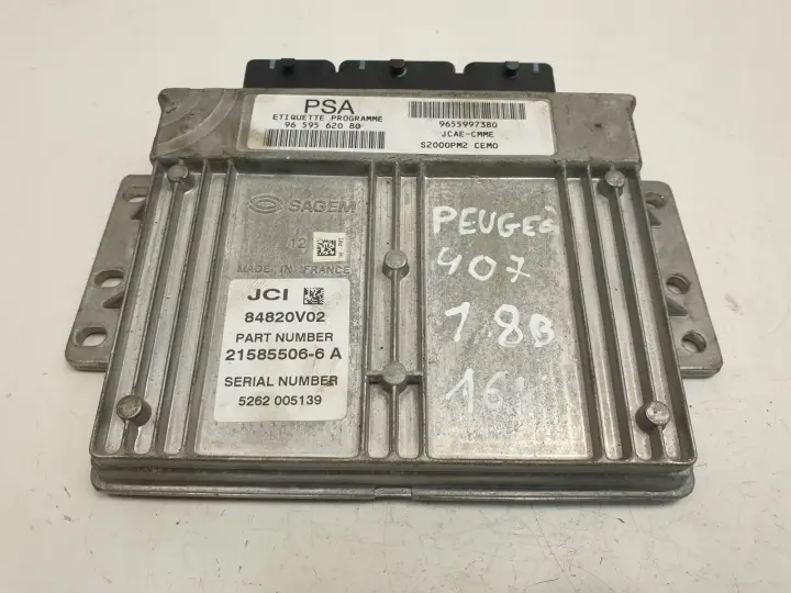 PEUGEOT 407 1.8 16V STEROWNIK SILNIKA 9655997380
