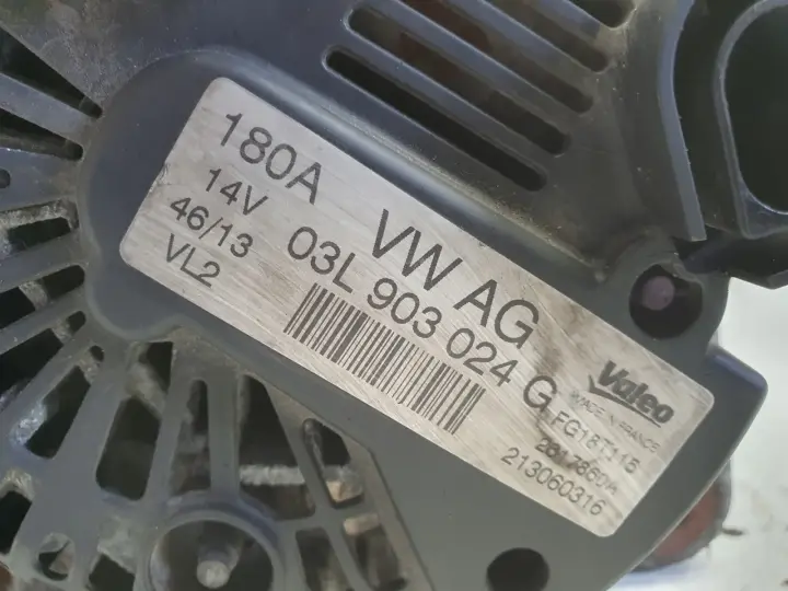 VW Transporter T5 2.0 TDI ALTERNATOR 180A 03L903024G valeo