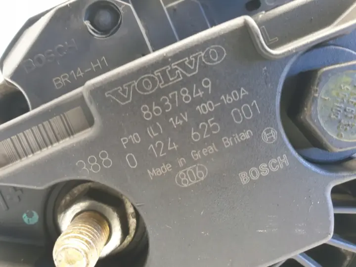 Volvo XC90 2.9 T6 ALTERNATOR 160A 8637849 bosch oryginał