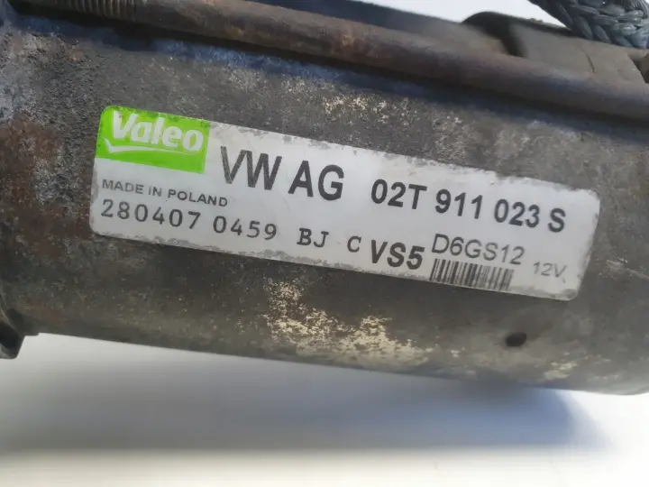 Vw Golf V 1.6 FSI ROZRUSZNIK valeo 02T911023S D6GS12
