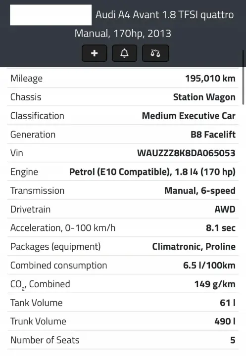 SILNIK KOMPLET Audi A5 1.8 TFSI 170KM udokumentowane 195tyś CJE CJEB