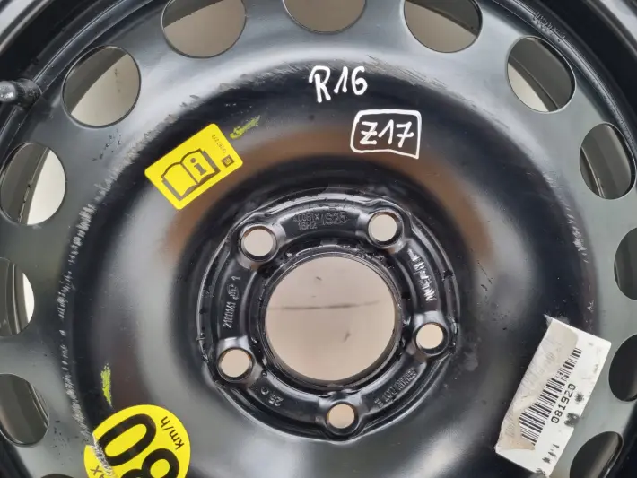 Opel Zafira B Astra H KOŁO DOJAZDOWE dojazdówka 115/70 R16 5x110 2160141