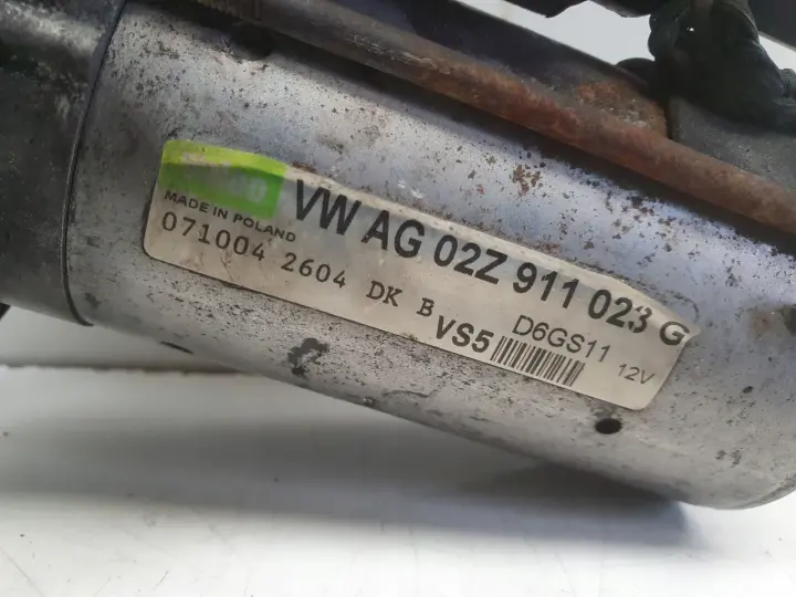 VW Audi A3 8P BLX 2.0 FSI ROZRUSZNIK 02Z911023G valeo
