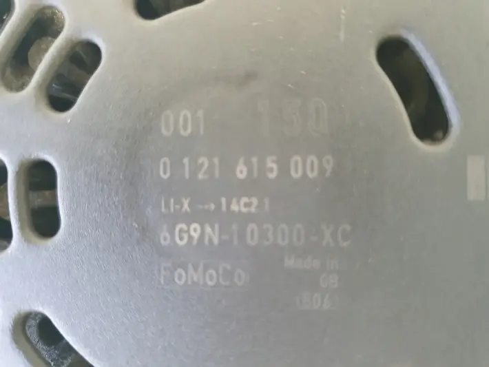 Ford Galaxy MK3 2.0 TDCI ALTERNATOR 0121615009 6G9N-10300-XC