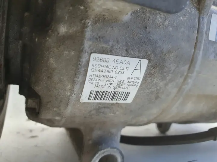 Nissan Qashqai 1.5 DCI SPRĘŻARKA KLIMATYZACJI pompa 926004EA04