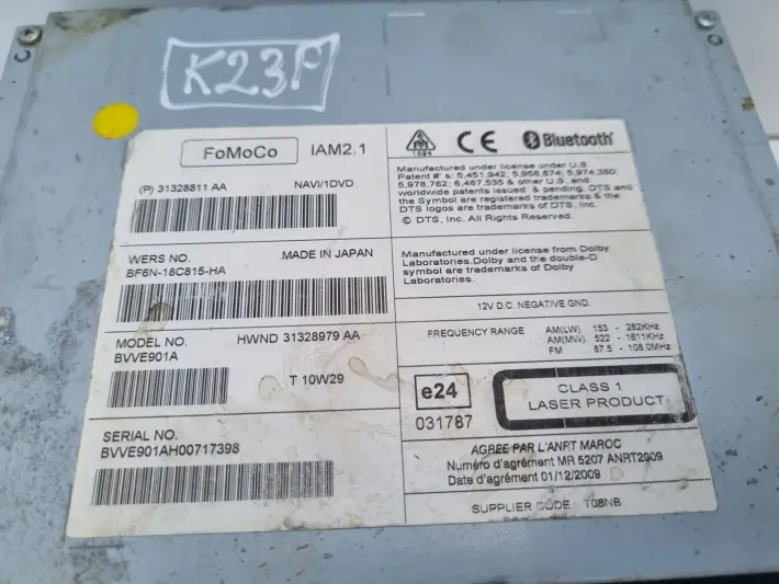 Volvo V60 I S60 II XC60 I CZYTNIK NAWIGACJI Radio 31328811 31328811AA
