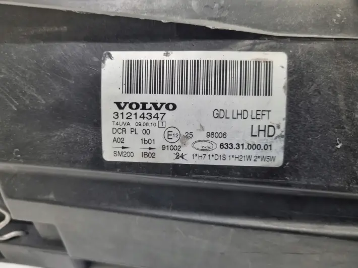 Volvo S80 II V70 III XC70 PRZEDNIA LAMPA LEWA LEWY PRZÓD XENON 31214347