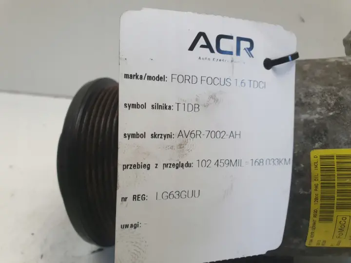 Ford Focus III MK3 1.6 TDCI SPRĘŻARKA KLIMATYZACJI AV11-19D629-BA