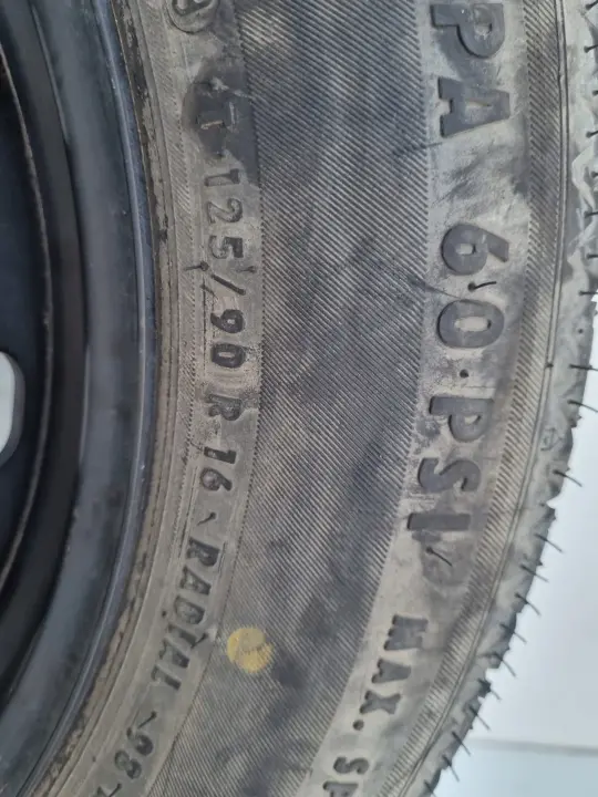 Mercedes W169 W245 KOŁO DOJAZDOWE dojazdówka 125/90 R16 5x112 1694000802