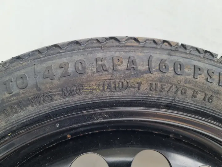 Opel Zafira B Astra H KOŁO DOJAZDOWE dojazdówka 115/70 R16 5x110 2160141